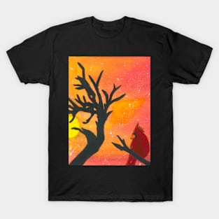 Cardinal At Sunset T-Shirt